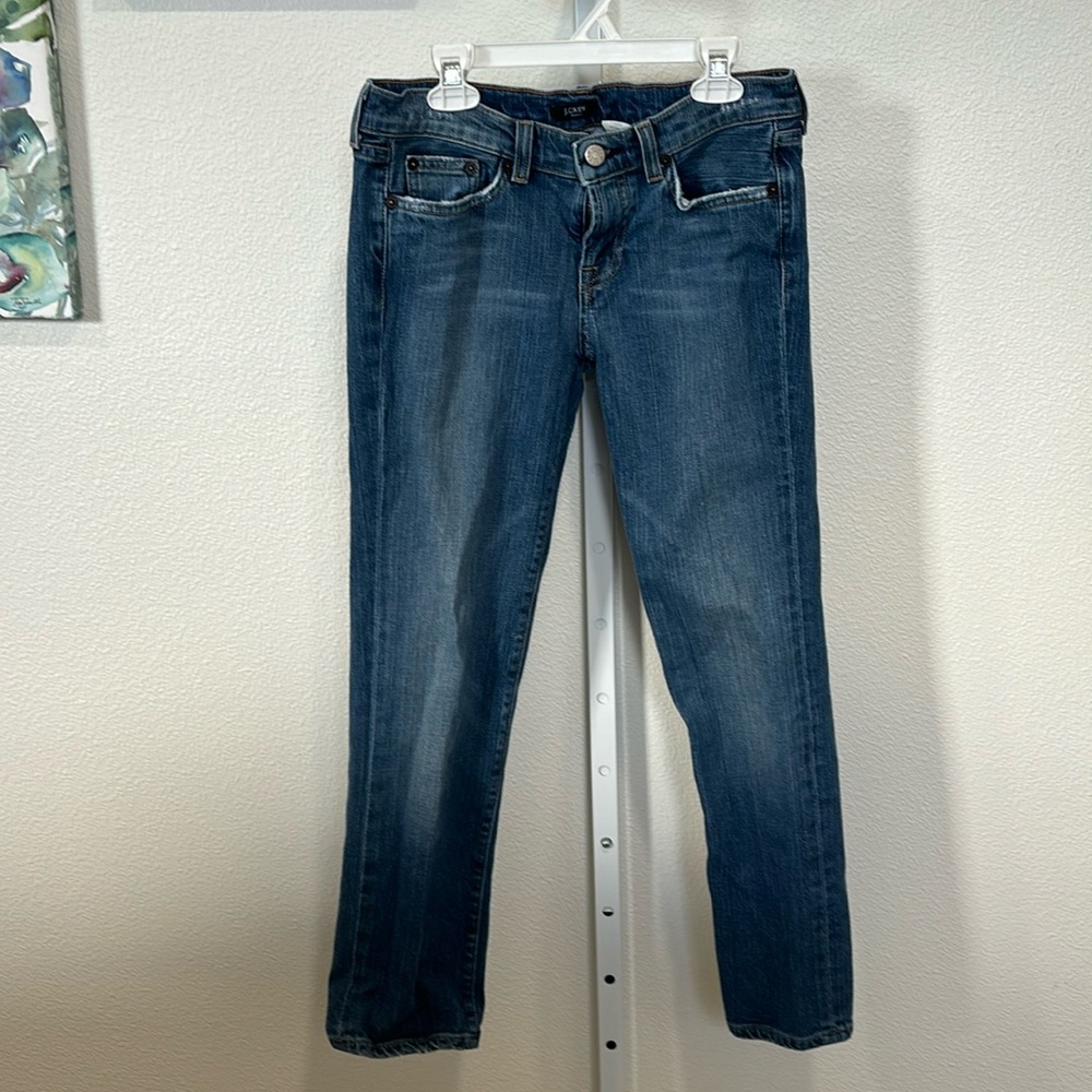 J. Crew Stretch Distressed Skinny Jean
